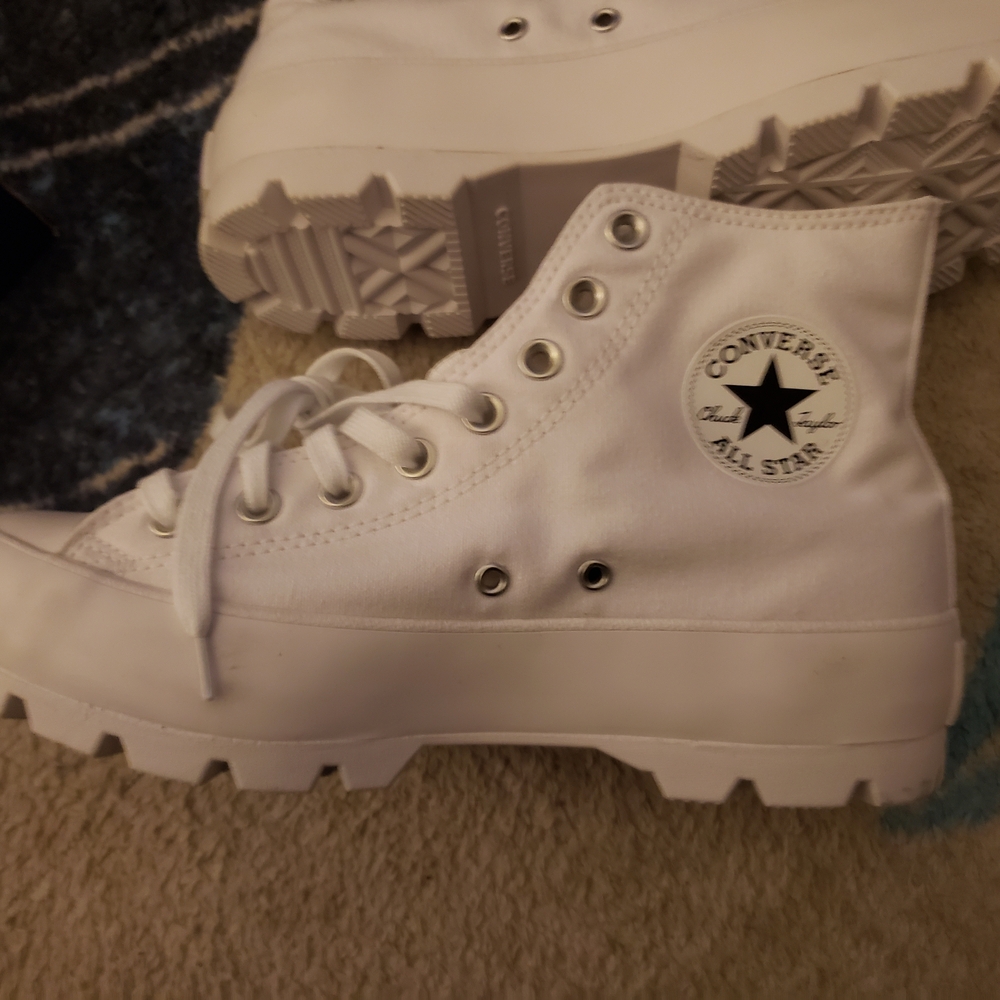 Converse White High-Top Sneakers